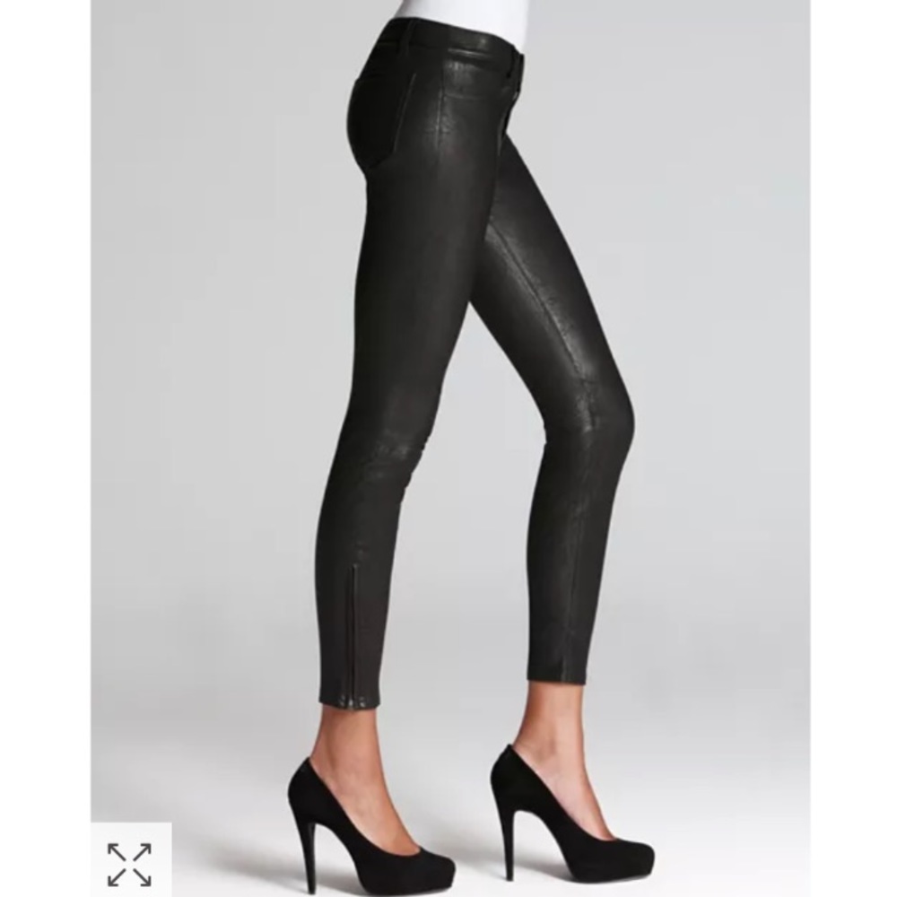 J BRAND*L8001 Black Skinny Leather Pants*Size 26,27*$998 - Picture 7 of 16